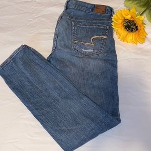 American Eagle Sparkly Skinny Jeans